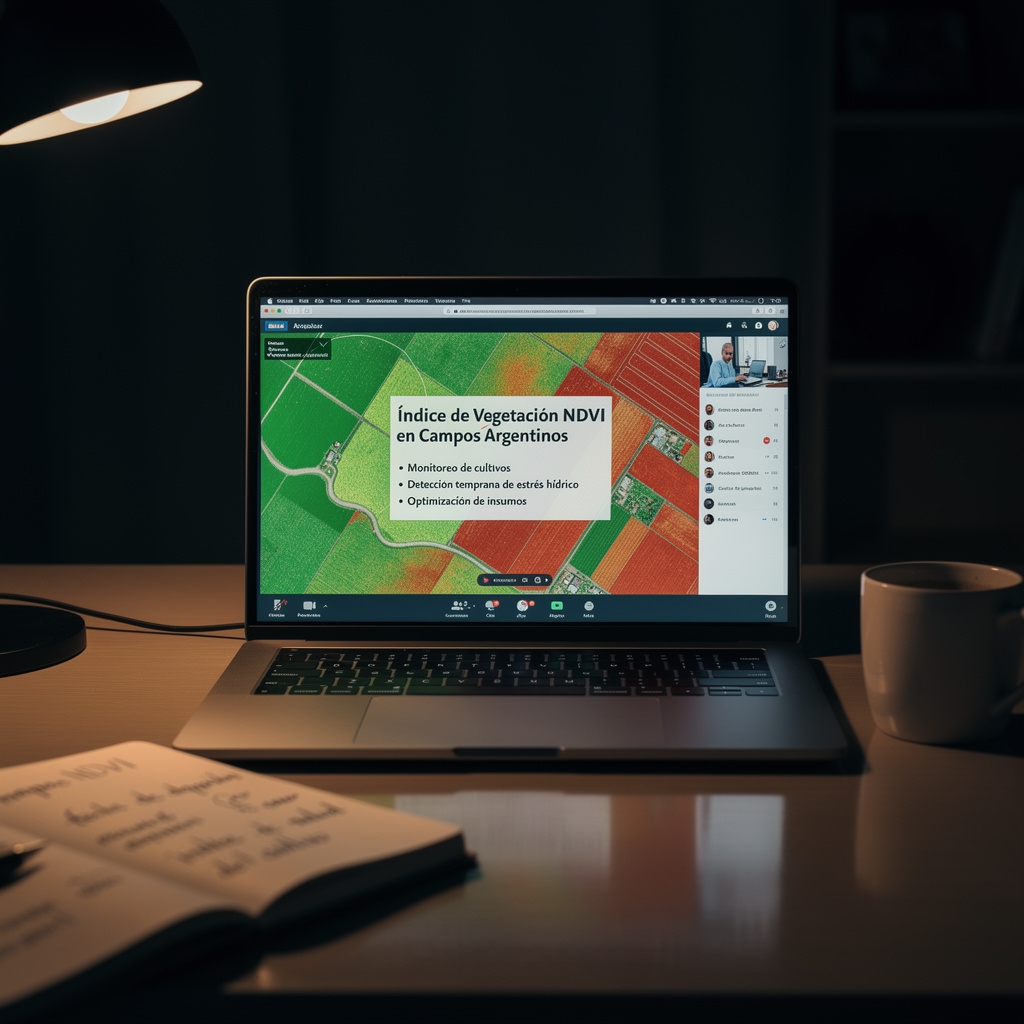 Pantalla de computadora con la primera clase de Sokasa sobre imágenes satelitales